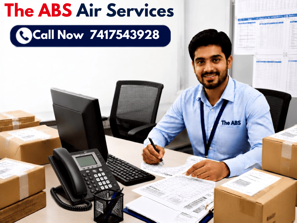 The ABS Air Services courier support staff handling parcel shipments
